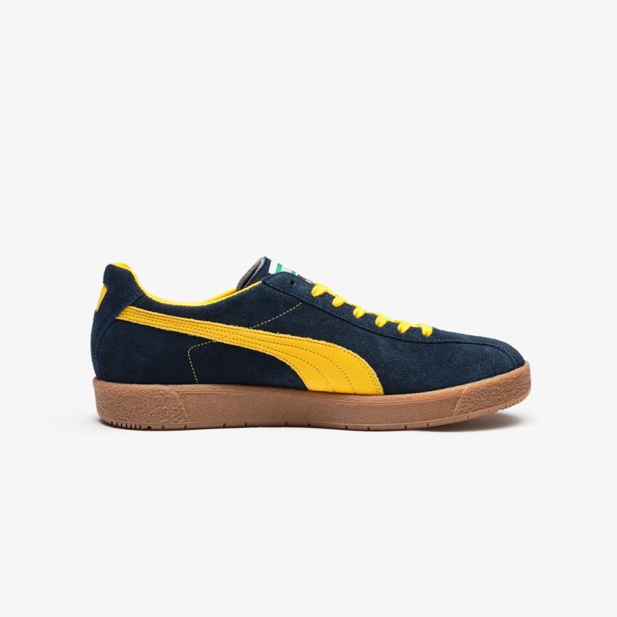 404004-01 Kicks Lab Puma Delphin OG MIJ KL REW New Navy Pele Yellow Gum (Men's)