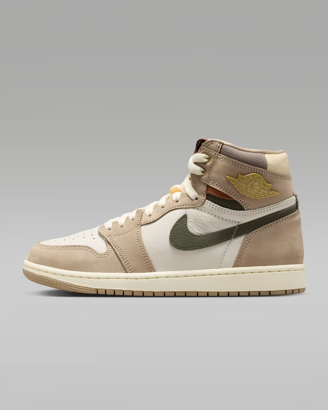 FD2596-201 Nike Air Jordan 1 High OG "Khaki/Sail" (Women's)