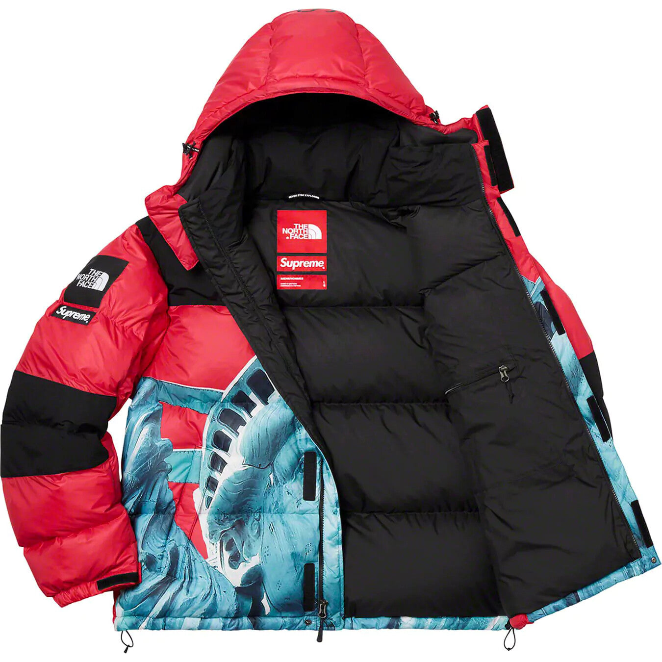 Supreme The North Face Statue of Liberty Baltoro Jacket Red