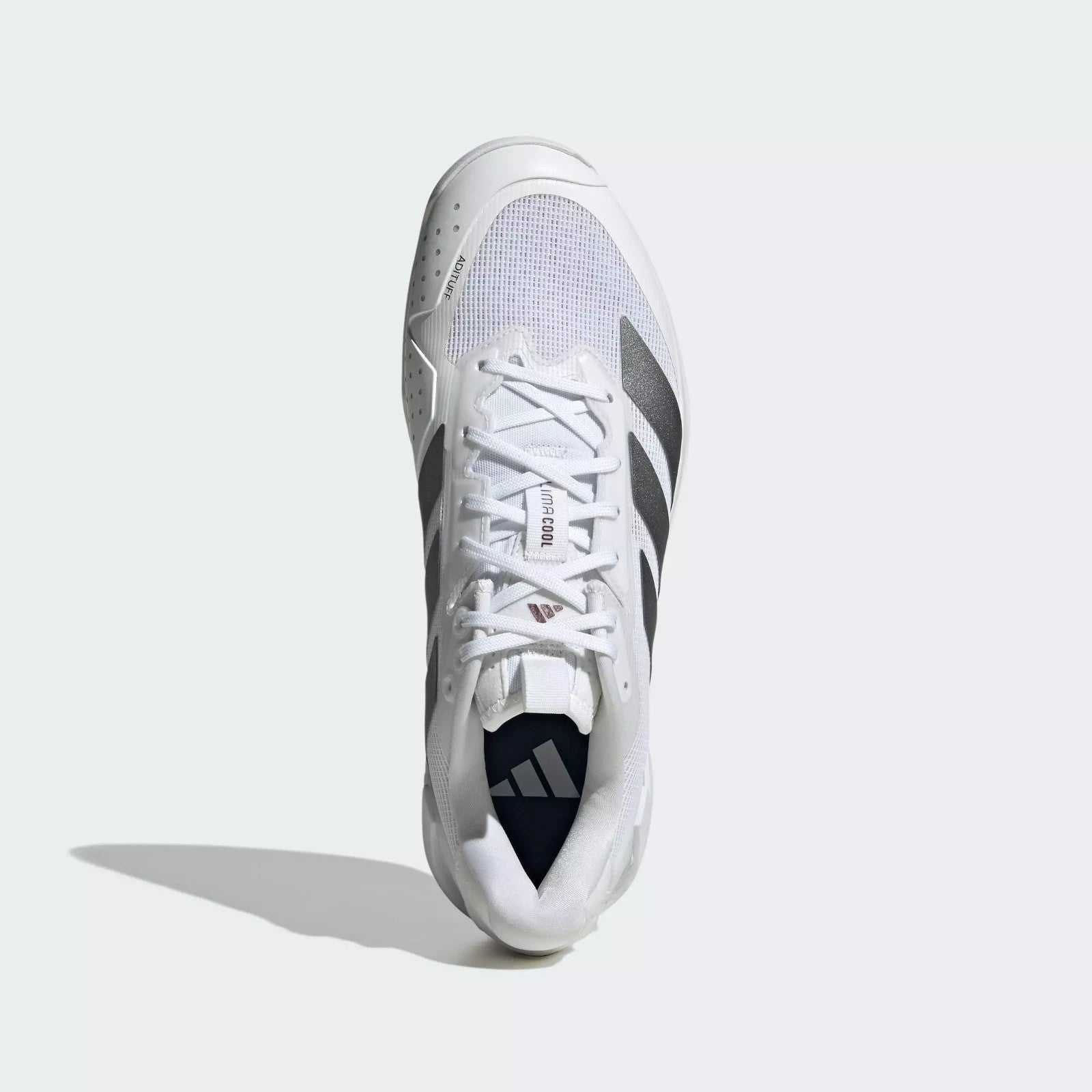 KK4409 adidas Adizero Ubersonic 5 Tennis Cloud White/Tech Grey Metallic (Men's)