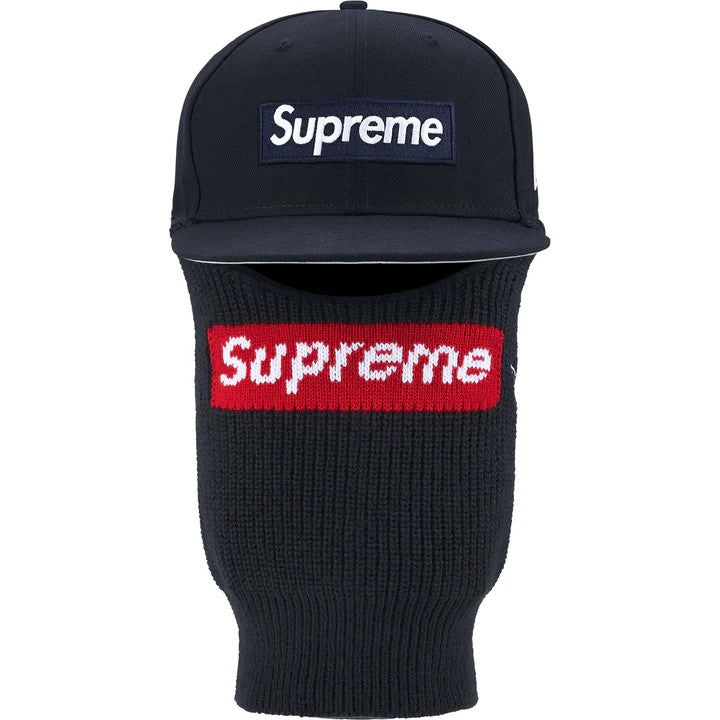Supreme Box Logo New Era Balaclava Navy