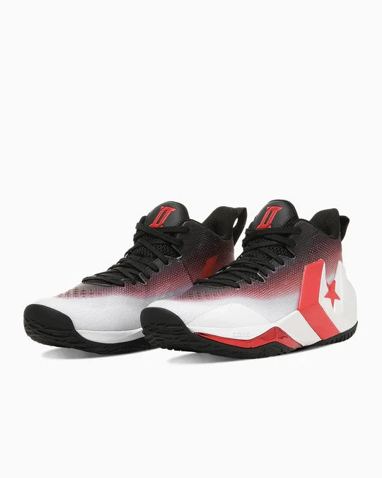 33500490 Converse Cons Unaverage Mid White Red Black (Men's)