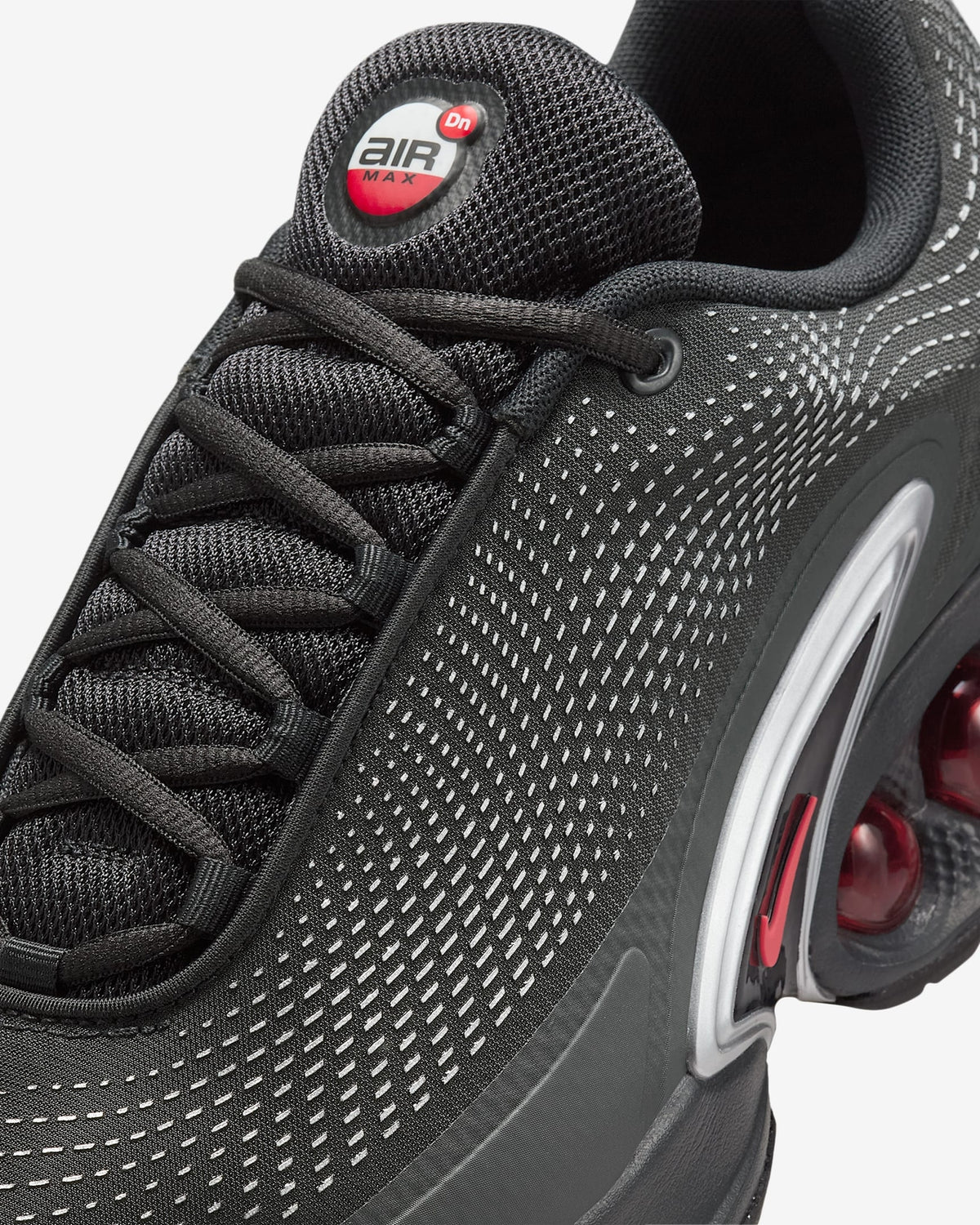 DV3337-016 Nike Air Max DN Black Metallic Silver University Red (Men's)