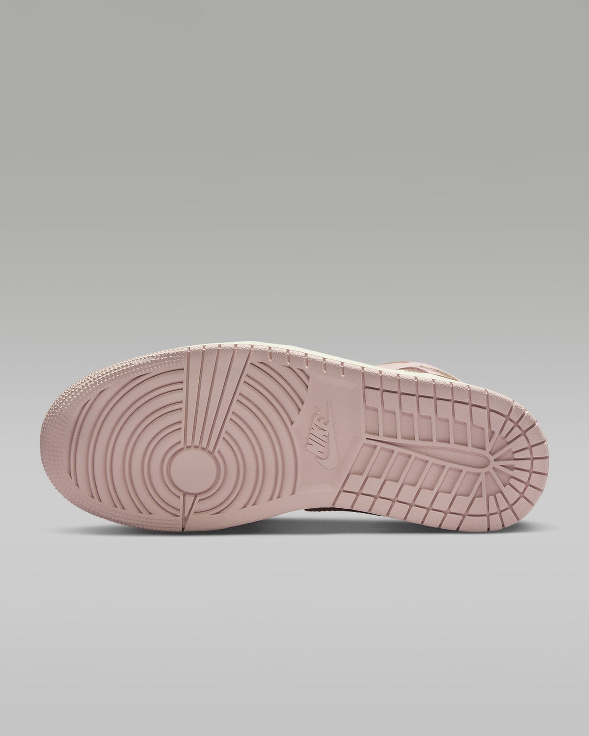 BQ6472-620 Nike Women's Air Jordan 1 Mid Pink Oxford Sail Archaeo Brown (Women's