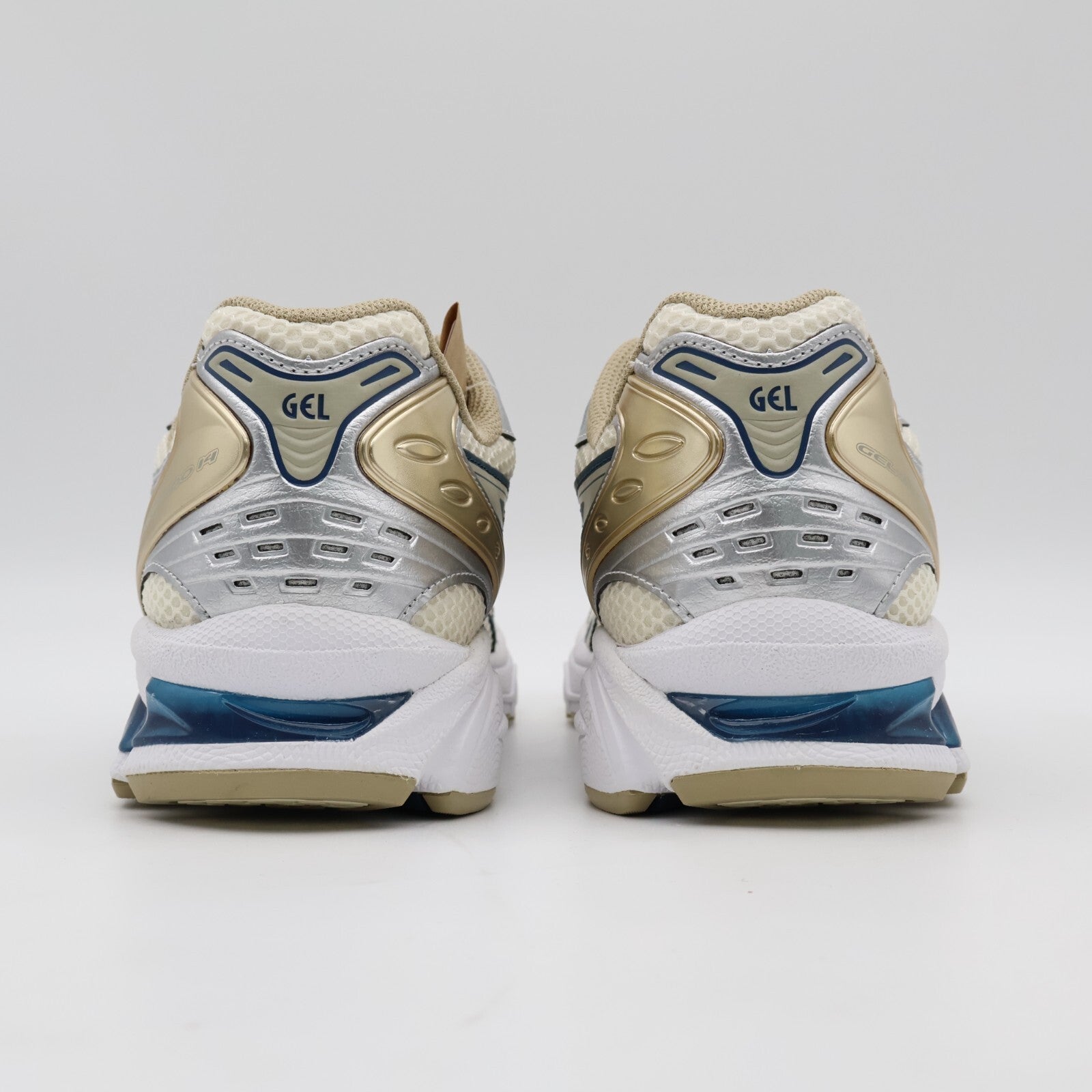 1201A019-105 Asics Gel-Kayano 14 Cream Pure Silver Champagne Blue White (Men's)