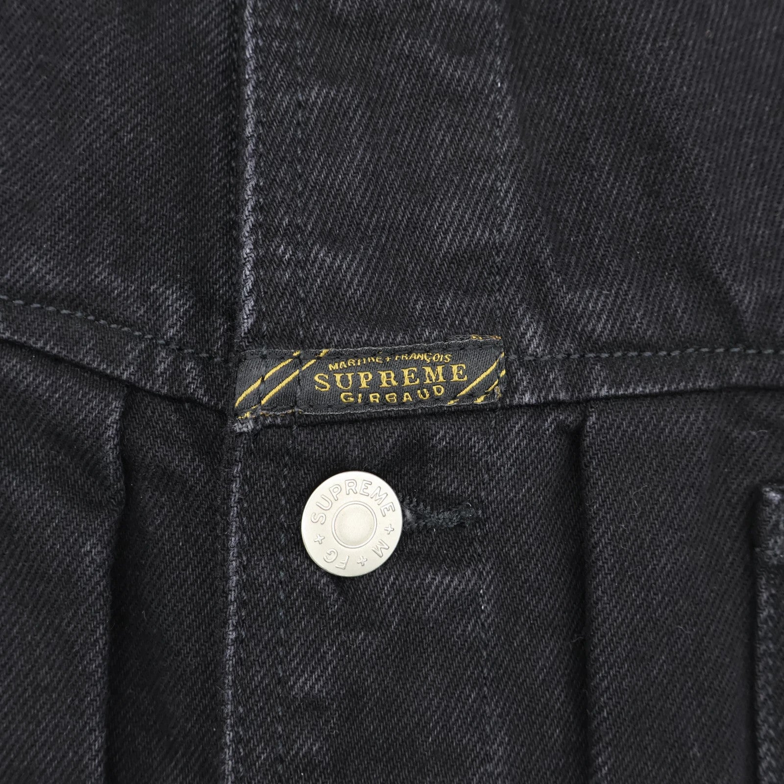 Supreme Marithe Francois Girbaud X-Seam Denim Trucker Jacket Black