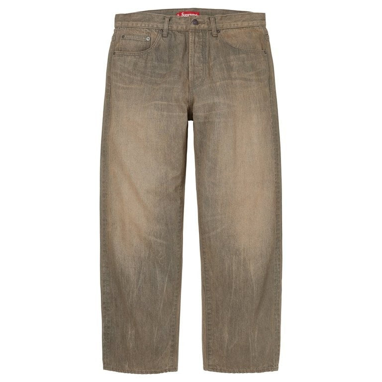 Supreme Distressed Loose Fit Selvedge Jean Washed Grey (26FW)