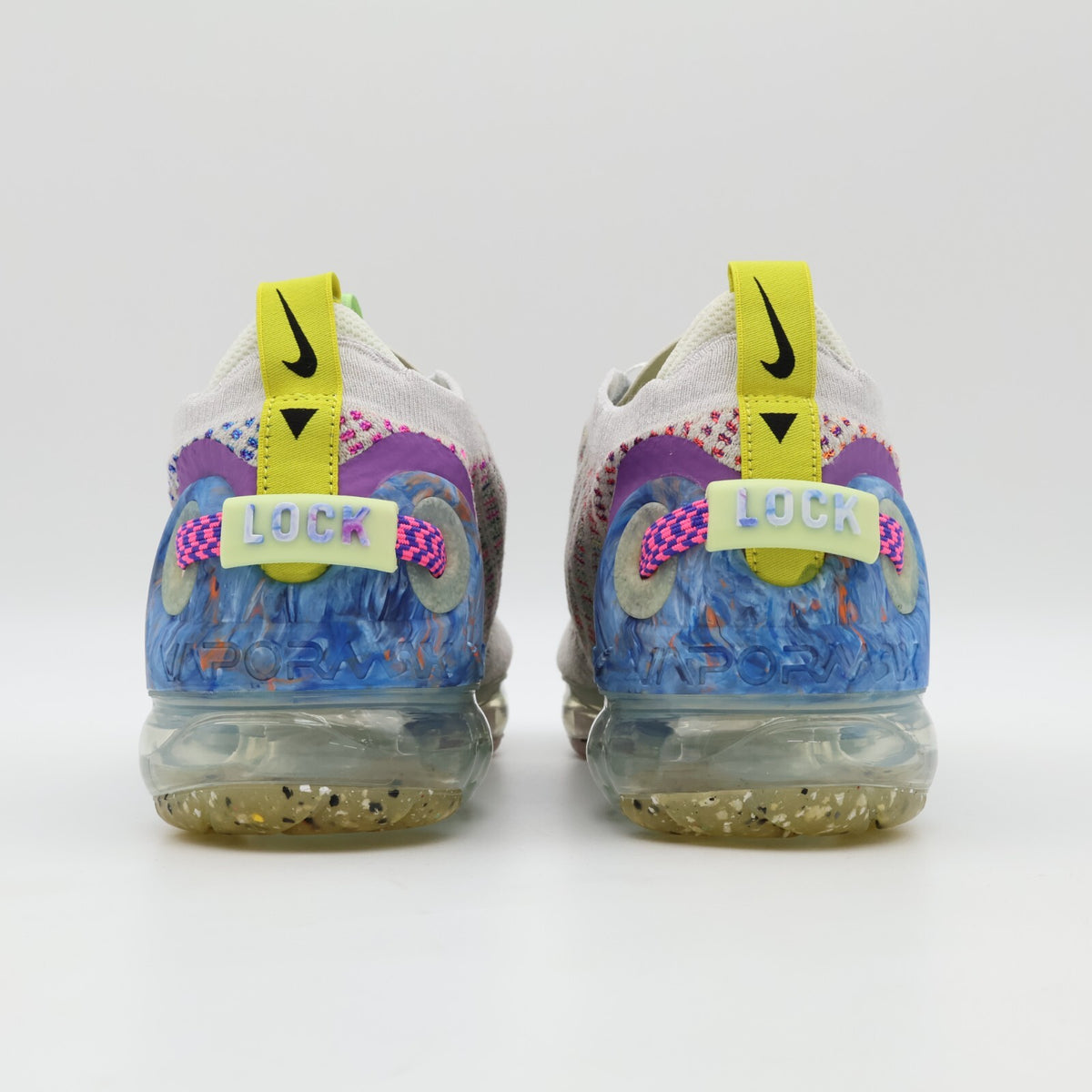 CJ6740-001 Nike Air Vapormax 2020 Flyknit Pure Platinum Multi Color Black (Men's