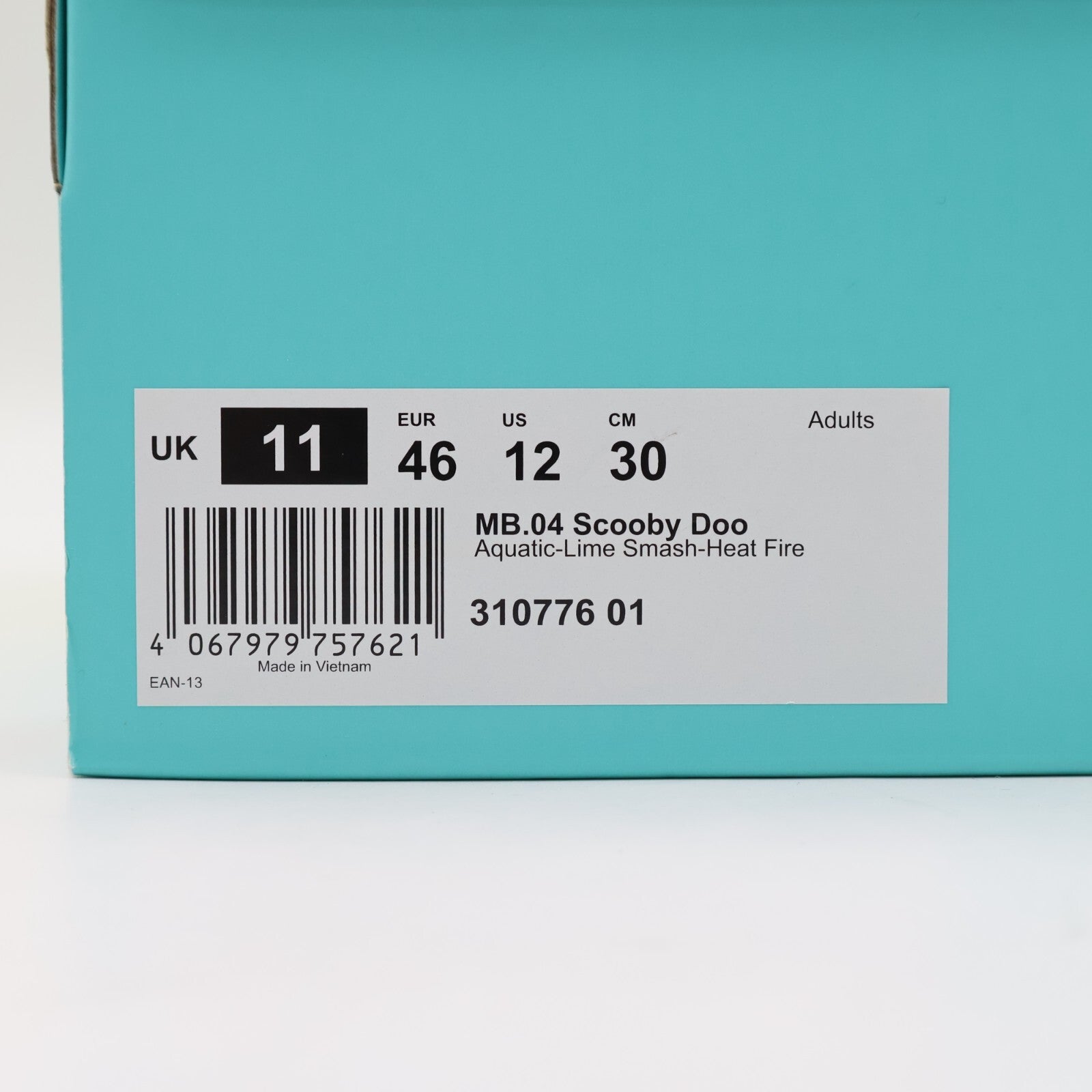 310776-01 Scooby-Doo Ã Puma MB.04 Aquatic Lime SmashHeat Fire (Men's)