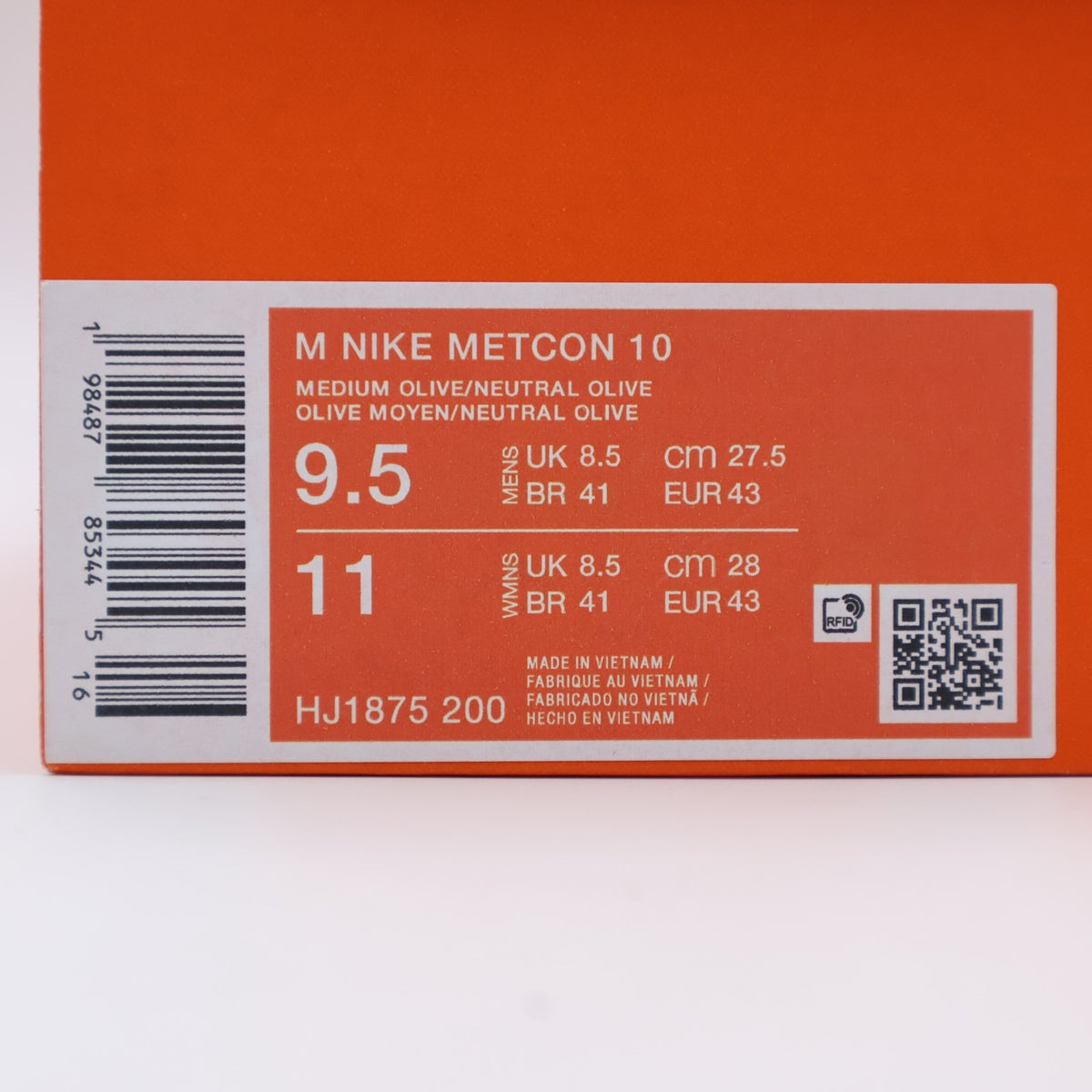 HJ1875-200 Nike Metcon 10 Medium Olive Sequoia Black (Men's)