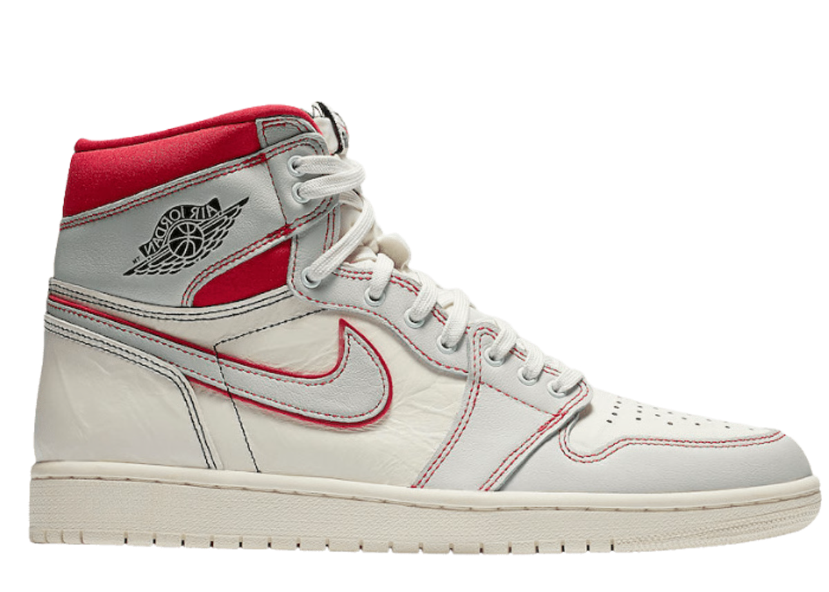 555088-160 Nike Air Jordan 1 Retro High OG "Sail/University Red" (Men's)