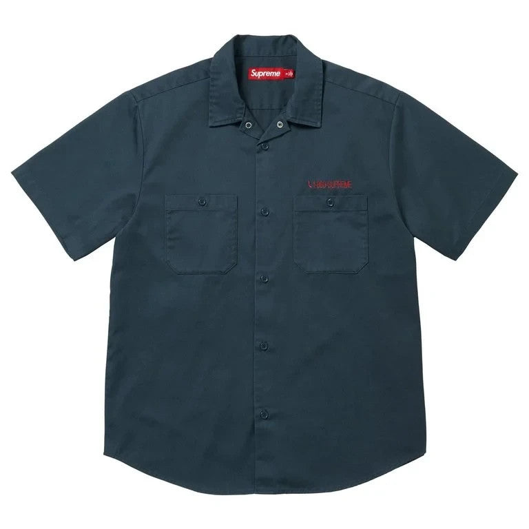 Supreme AOI Cyborg S/S Work Shirt Navy