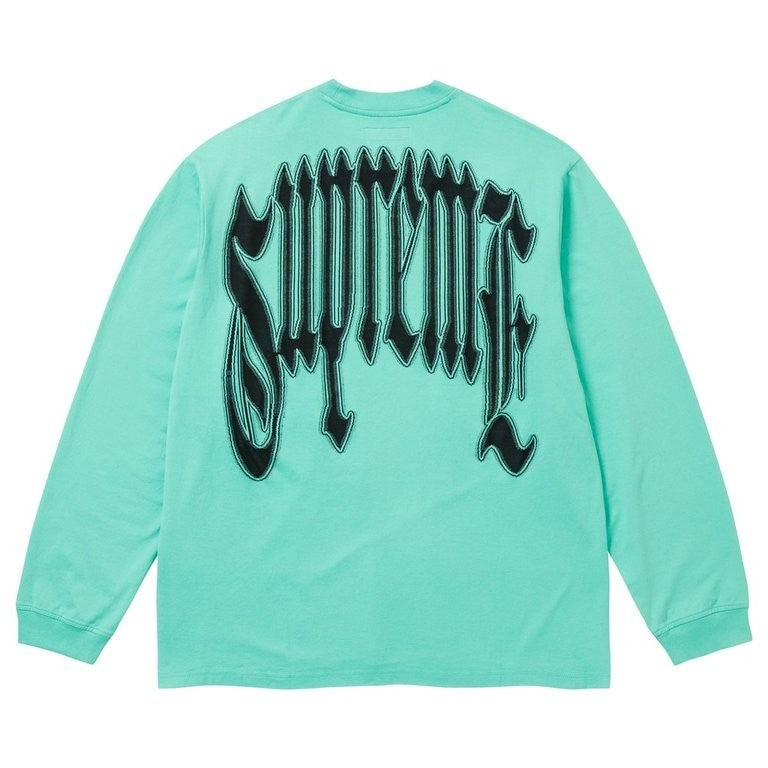 Supreme Intarsia L/S Top Teal