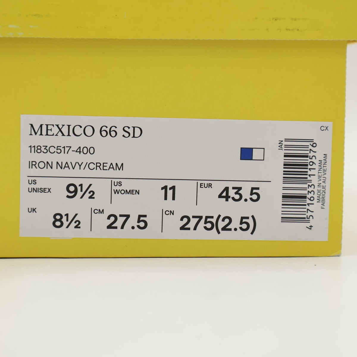 1183C517-400 Onitsuka Tiger Mexico 66 SD Iron Navy Cream (Men's)