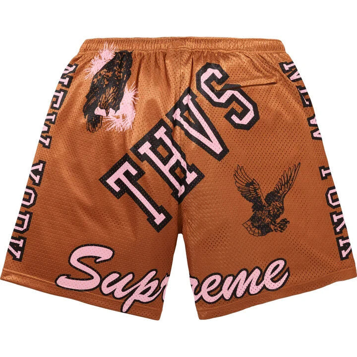 Supreme Varsity Mesh Short Rust