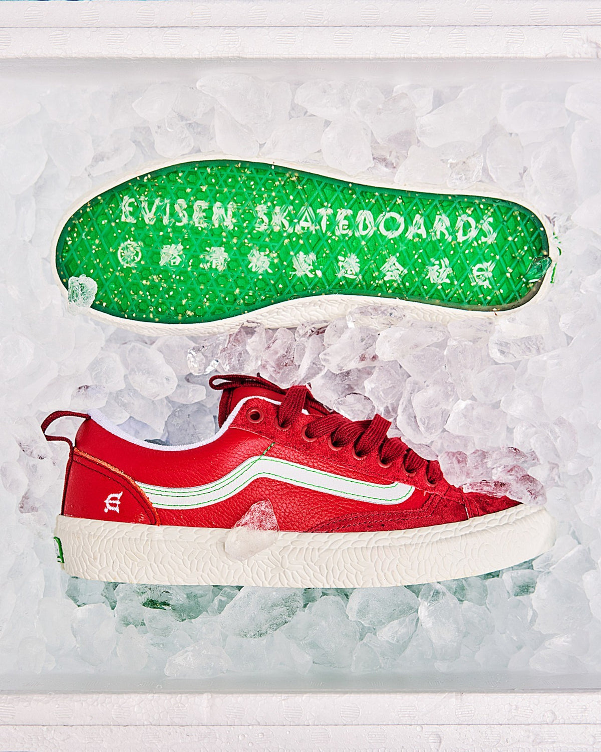 VN000D5RCXS Evisen Skateboards Ã Vans Skate Old Skool 36+ "Ruby Wine" (Men's)