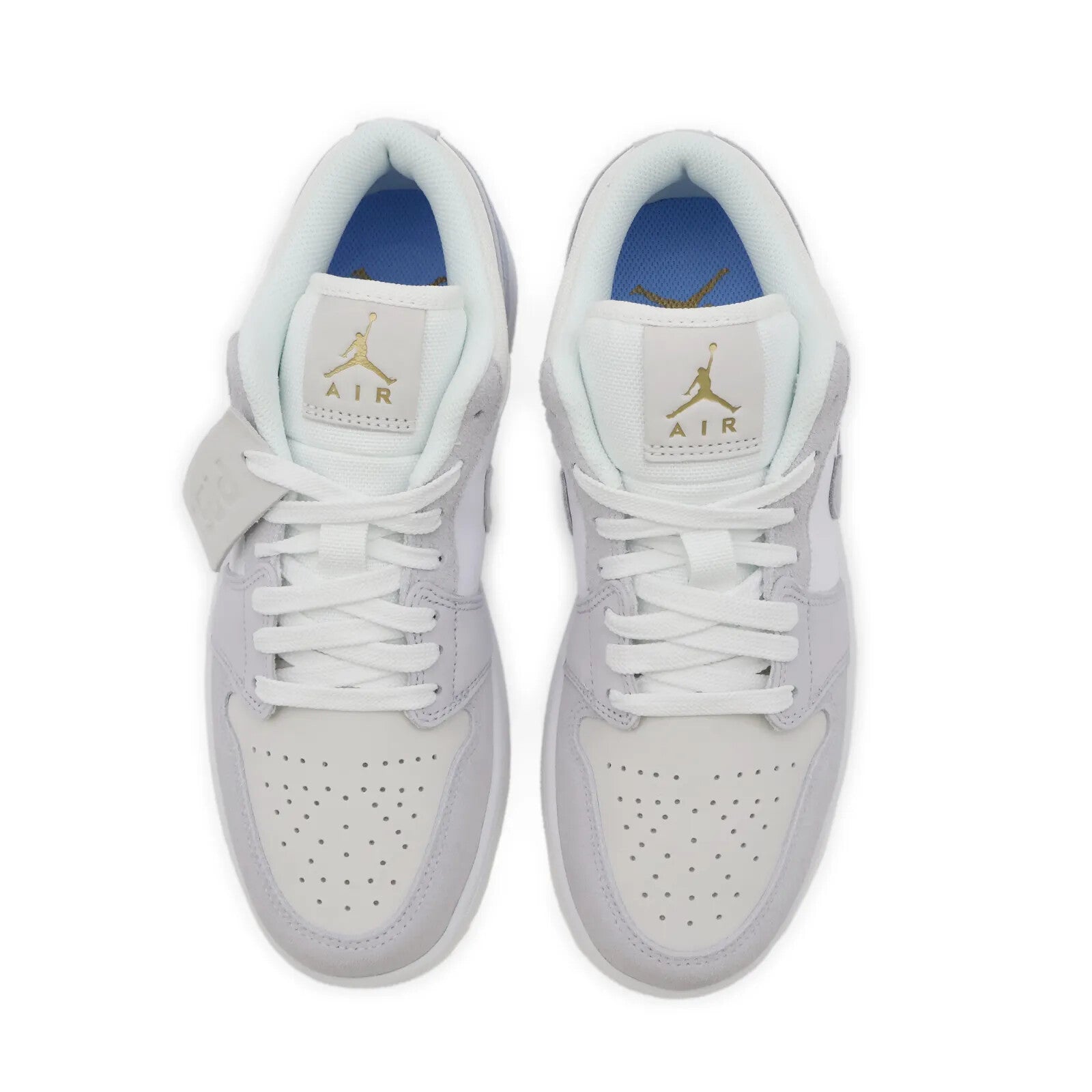 CV3043-100 Nike Air Jordan 1 Low Paris White Sky Football Grey Blue (Men's)