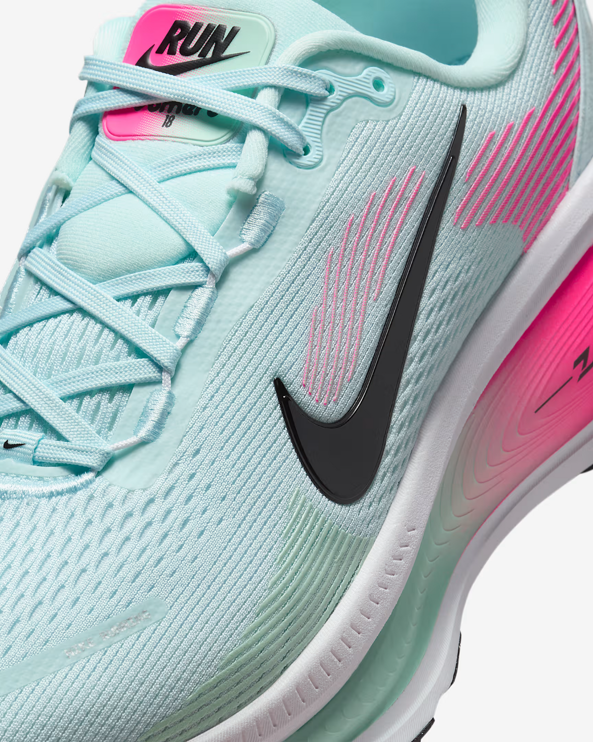 HM6803-403 Nike Vomero 18 Glacier Blue White Hyper Pink Black (Men's)
