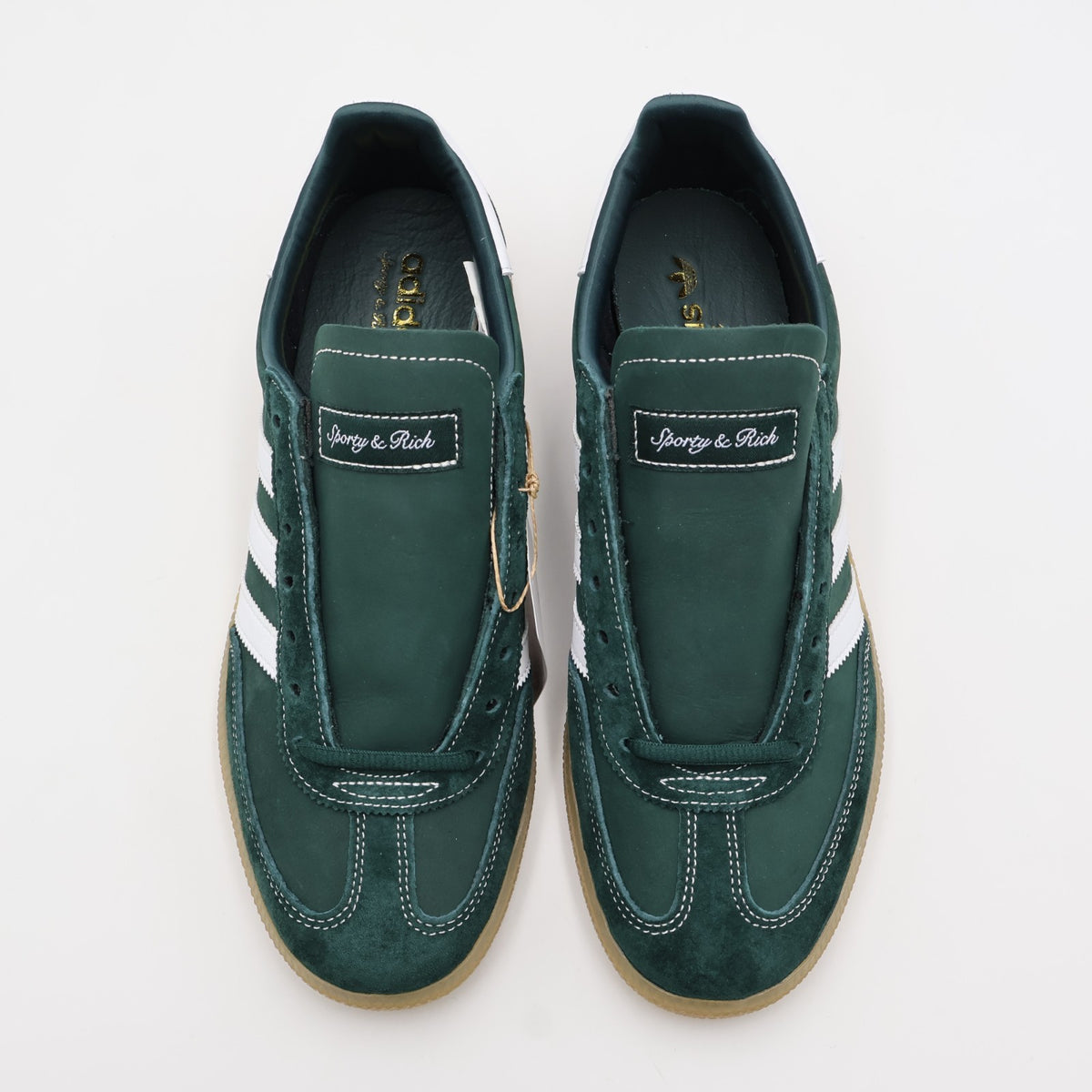 JP7067 Sporty Rich adidas Originals Handball Spezial Dark Green (Men's)