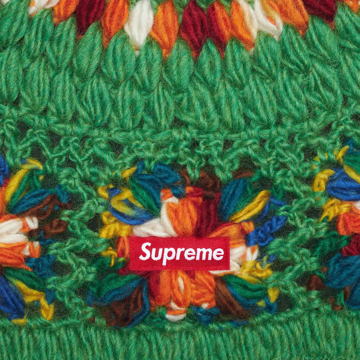 Supreme Crochet Beanie Green