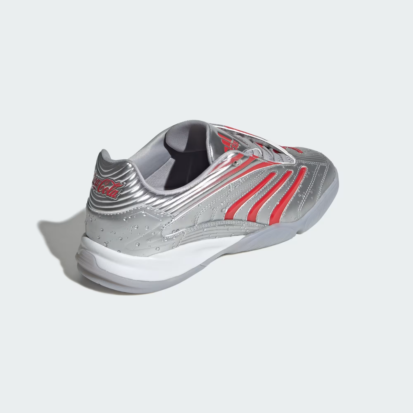 KH6906 Coca-Cola Ã adidas Predator Sala "Silver Metallic/None/Grey Two" (Men's)