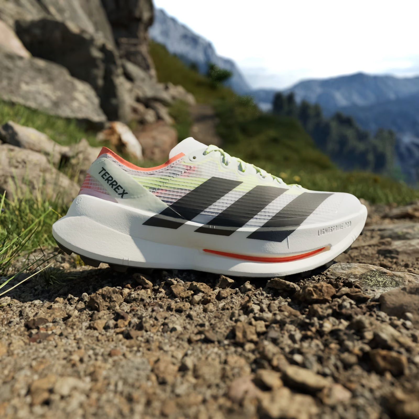 JS3534 adidas Terrex Agravic Speed Ultra 2 Trail Running Cloud White (Men's)