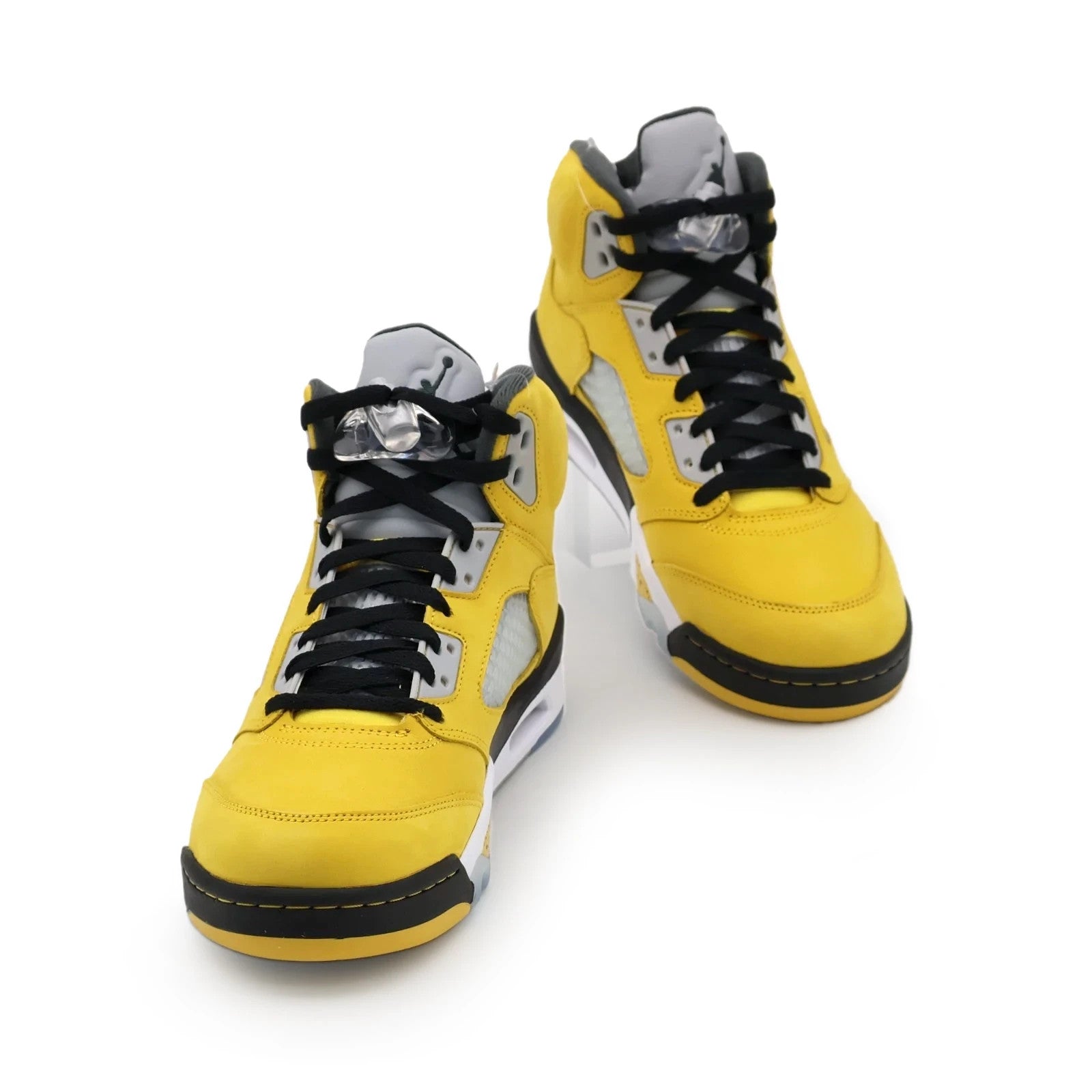 IO3372-700 Nike Air Jordan 5 Retro Tokyo 23 Yellow Wolf Grey Black (Men's)