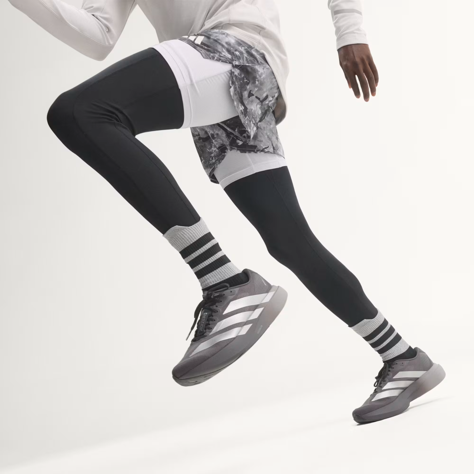 KI9874 Adizero Evo SL "Grey Strata/Silver Metallic" (Men's)