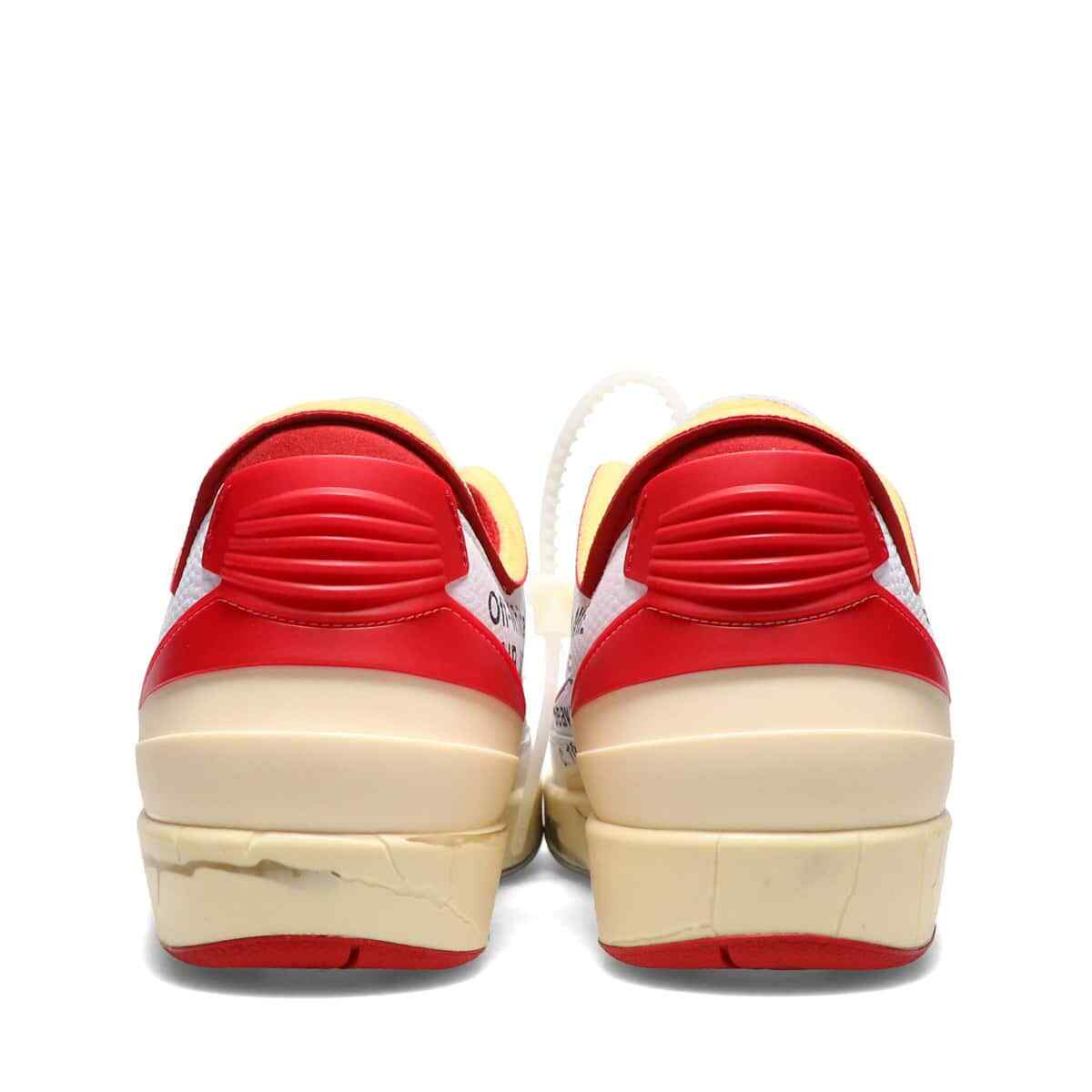 DJ4375-106 Off-White Ã Nike Air Jordan 2 Low White and Varsity Red (Men's)