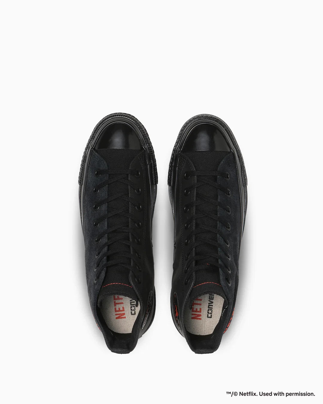 31317100 Netflix Converse All Star Aged Hi Black (Men's)