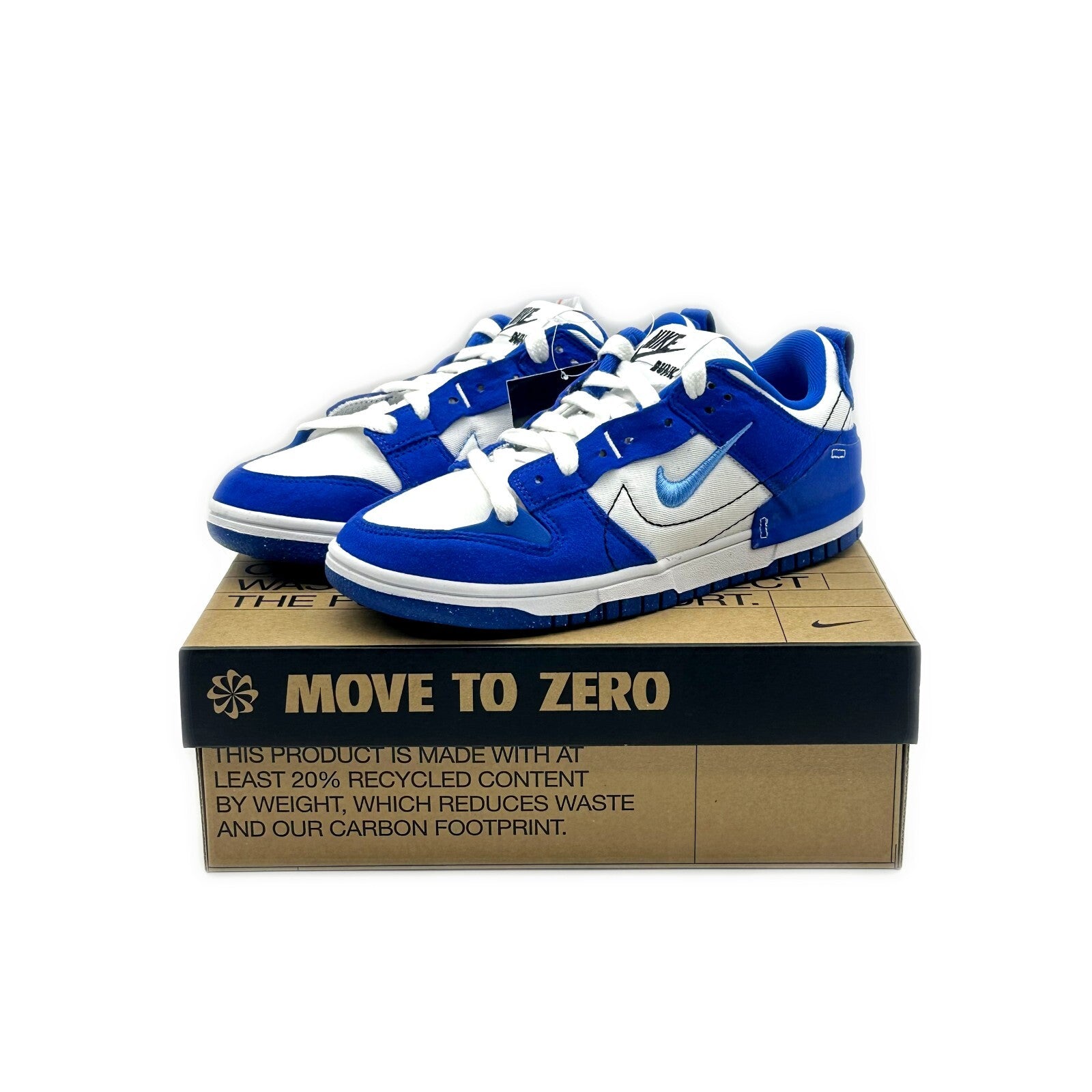 DH4402-102 Nike Dunk Low Disrupt 2 White University Blue Hyper Royal (Women's)