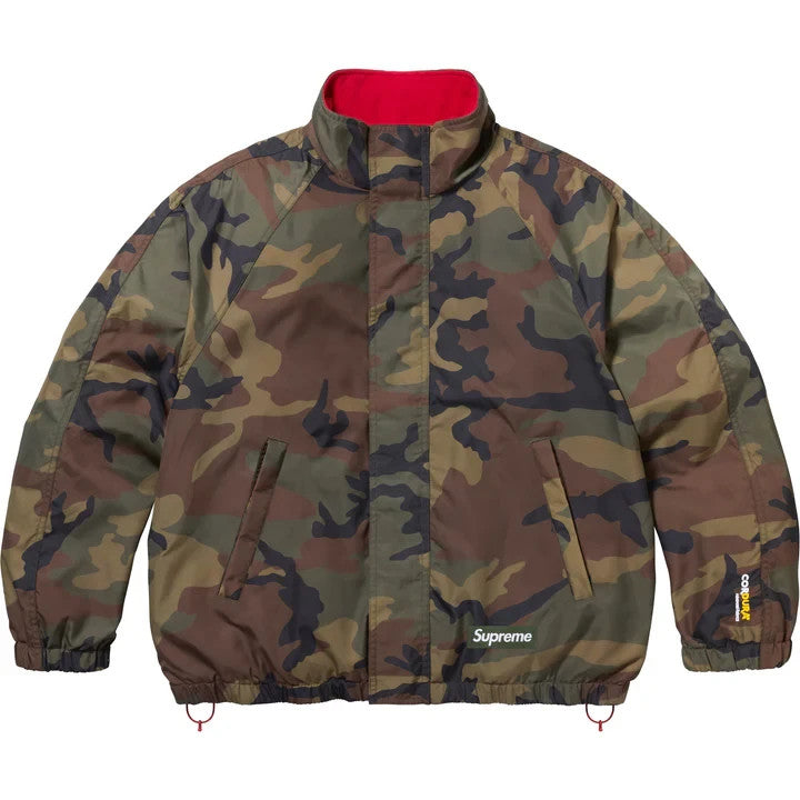 Supreme Polartec Reversible Track Jacket Woodland Camo