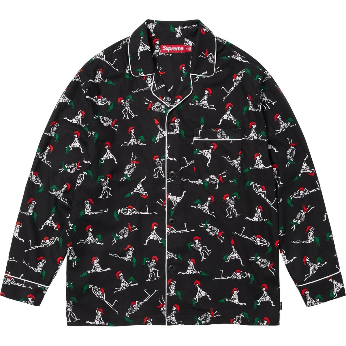 Supreme Hanes Holiday Pajama Set Black
