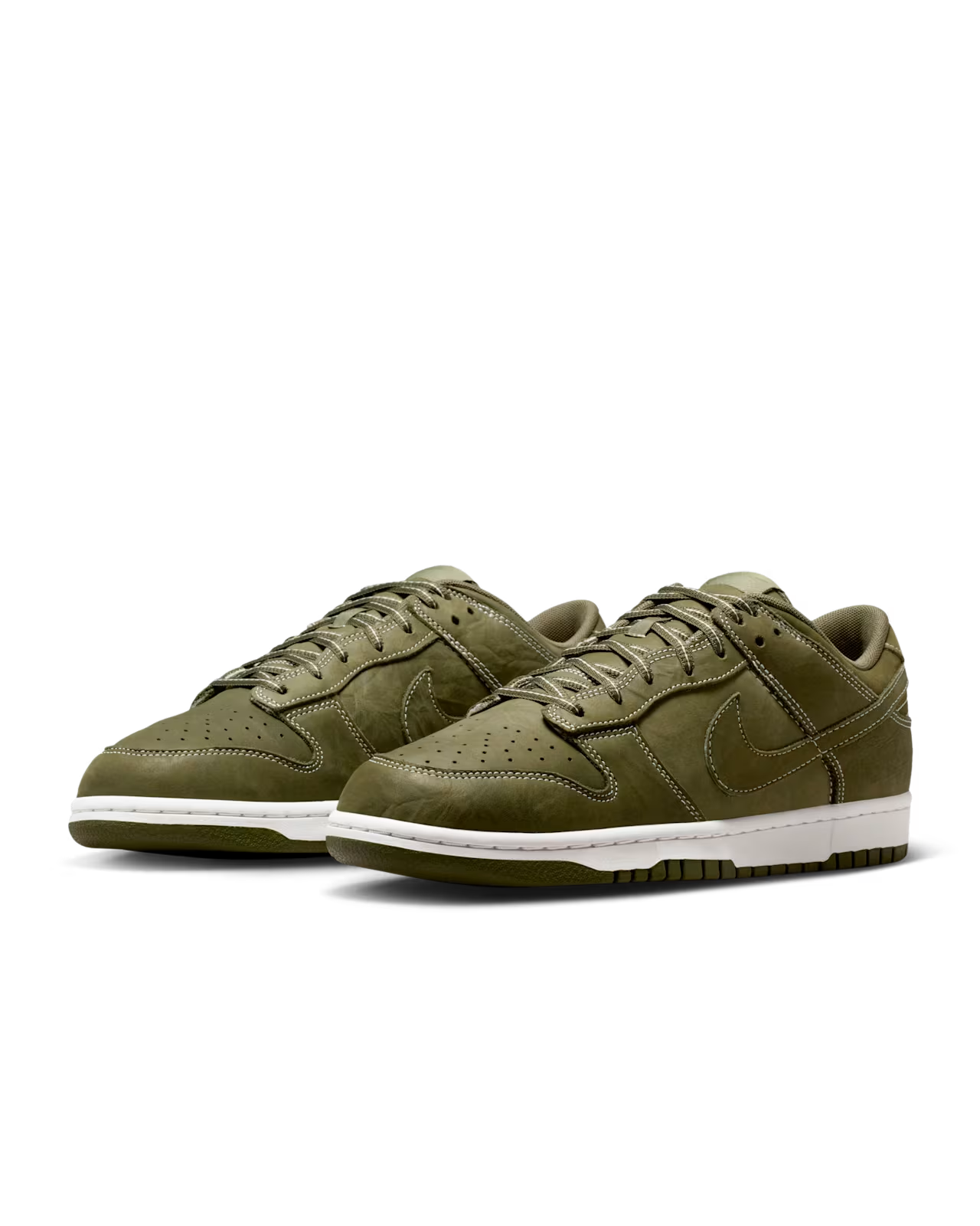 IO4550-200 Nike Dunk Low Medium Olive Summit White (Men's)