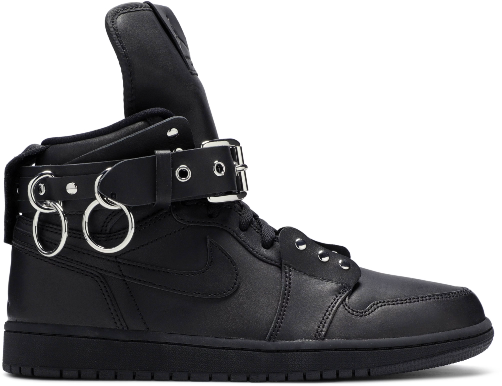 CN5738-001 COMME des GARCONS Ã Nike Air Jordan 1 High "Black" (Men's)