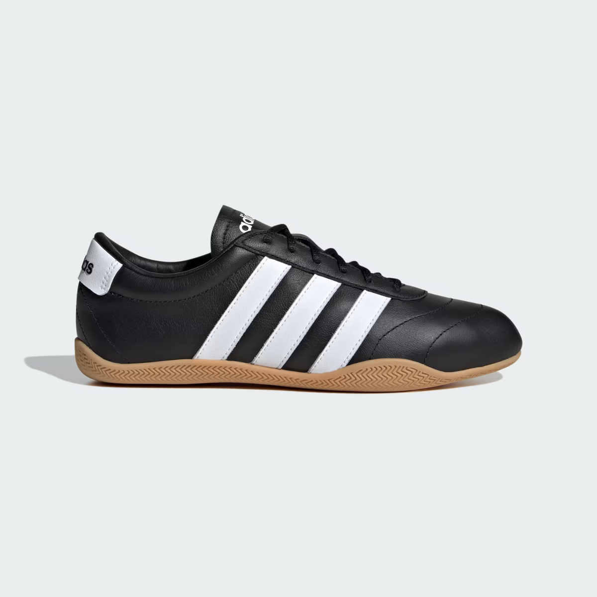 JQ9684 adidas Grand Court Lo Core Black Cloud White Gum  (Women's)