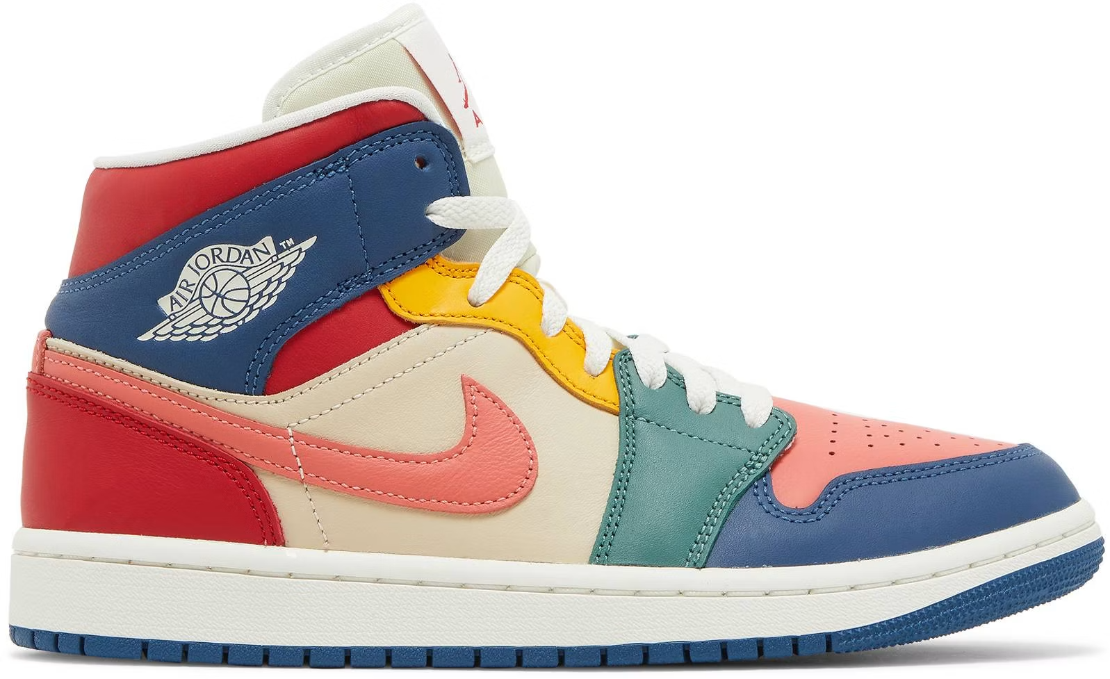 DN3738-400 Nike Air Jordan 1 Mid SE "Multi Color" (Women's)