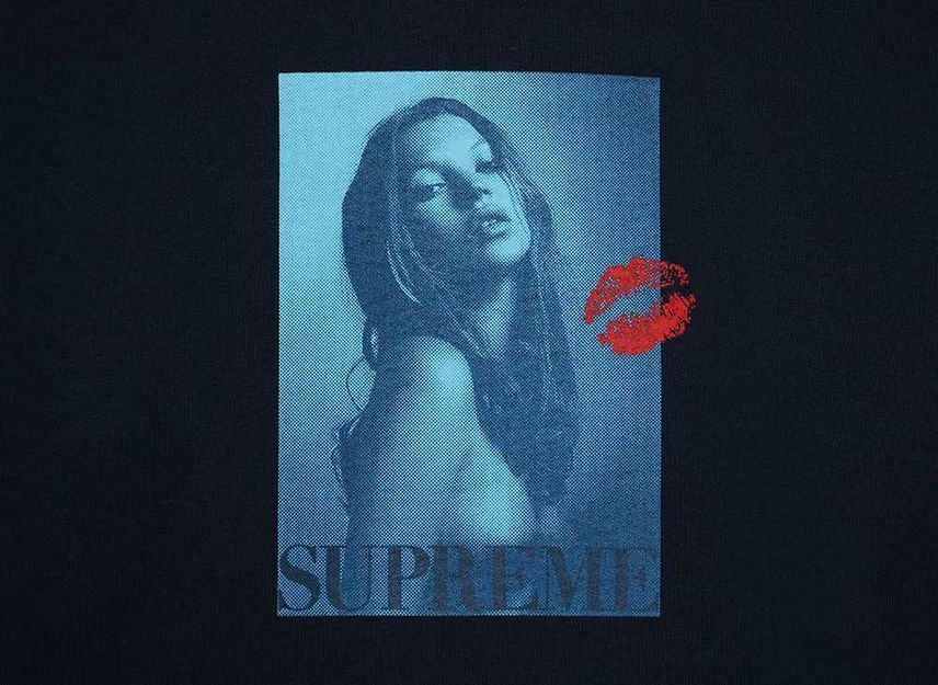 Supreme Kate Moss Hooded Sweatshirt Navy