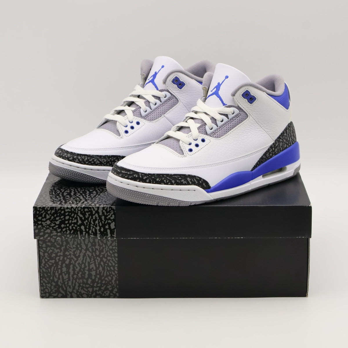 CT8532-145 Nike Air Jordan Air Jordan 3 Racer Blue White Cement Grey (Men's)