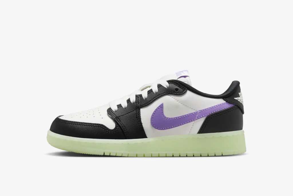 HF0410-001 Nike GS Air Jordan 1 Low OG Black Raspberry (Men's)