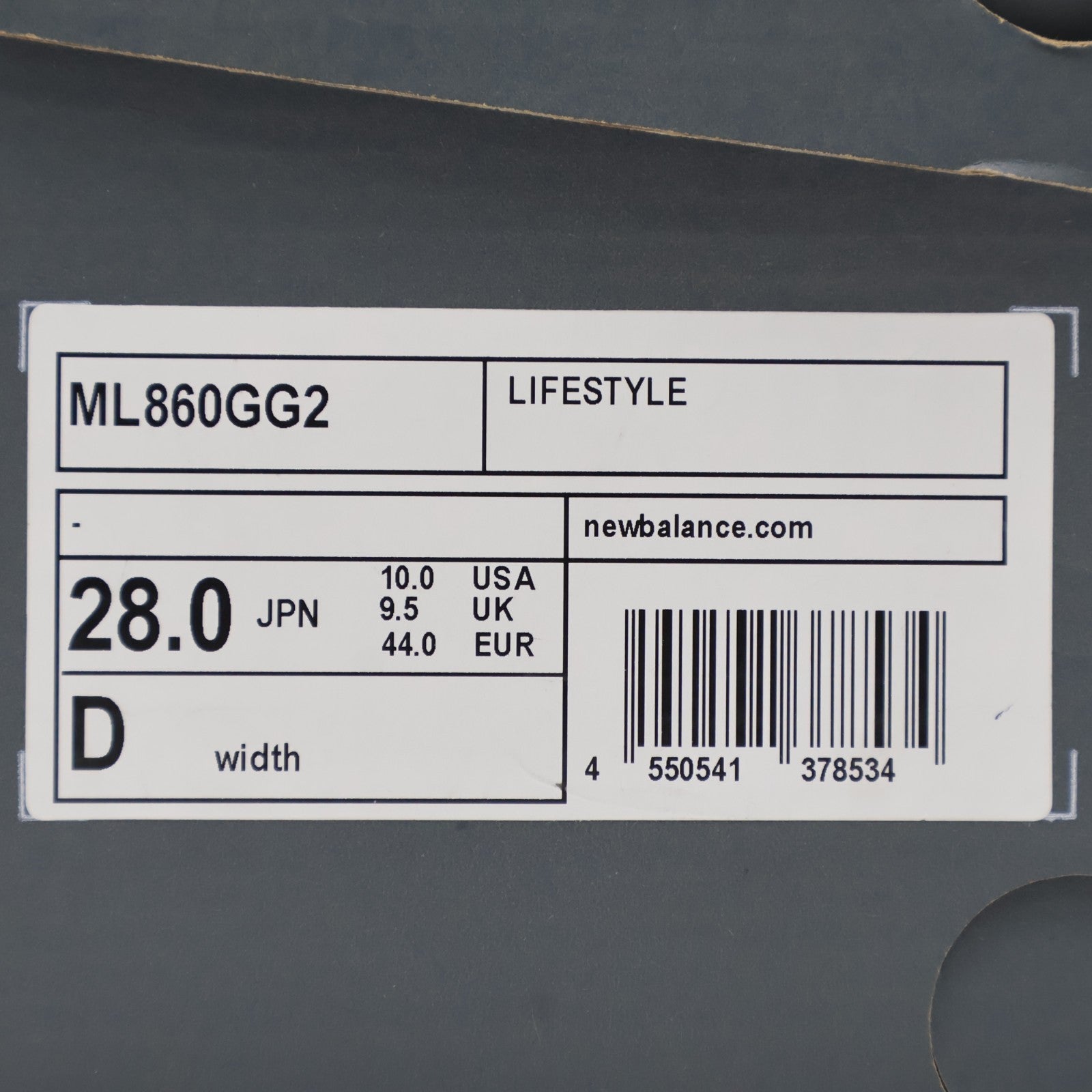 ML860GG2 New Balance 860V2 Arctic Grey Metallic Silver (Men's)