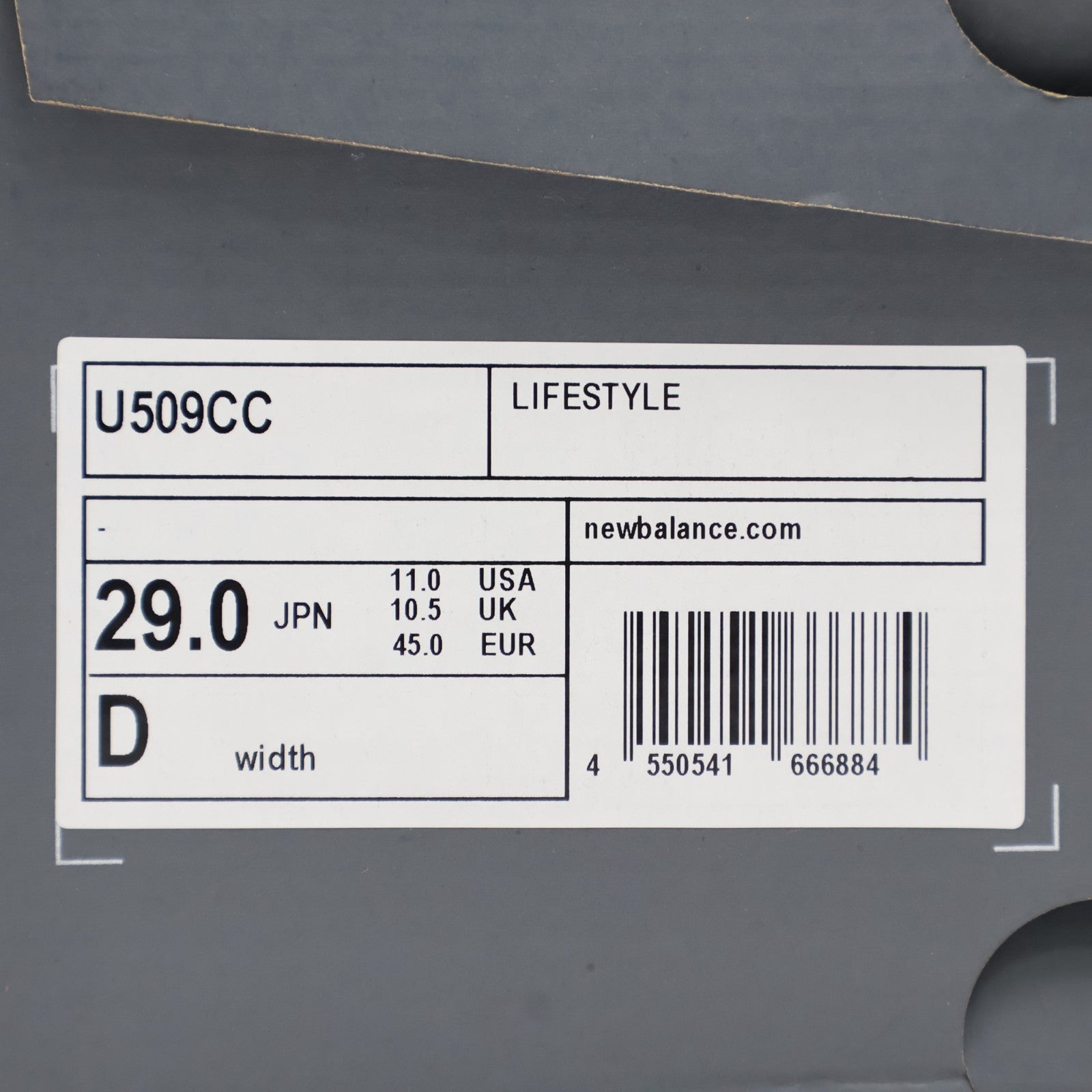 U509CC New Balance 509 White (Men's)
