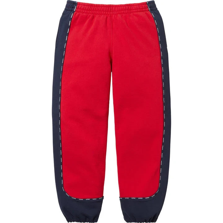 Supreme Piping Sweatpant Red