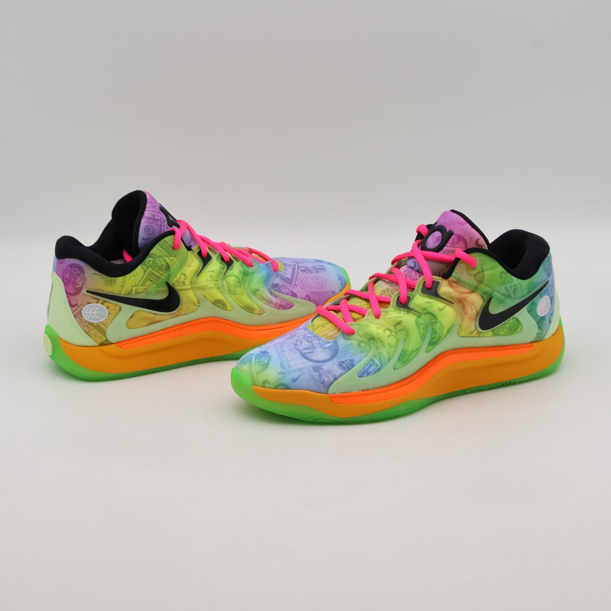 HF1810-700 / HF1811-700 Nike KD 17 Barely Volt Hyper Pink Total Orange (Men's)
