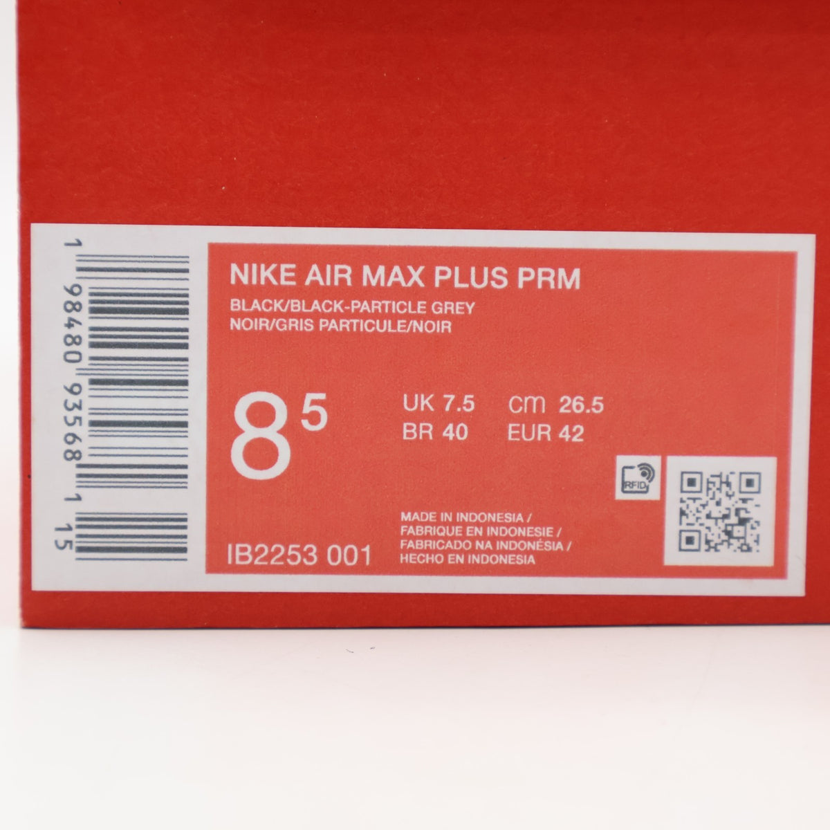 IB2253-001 PSG Ã Nike Air Max Plus Black Particle Grey (Men's)