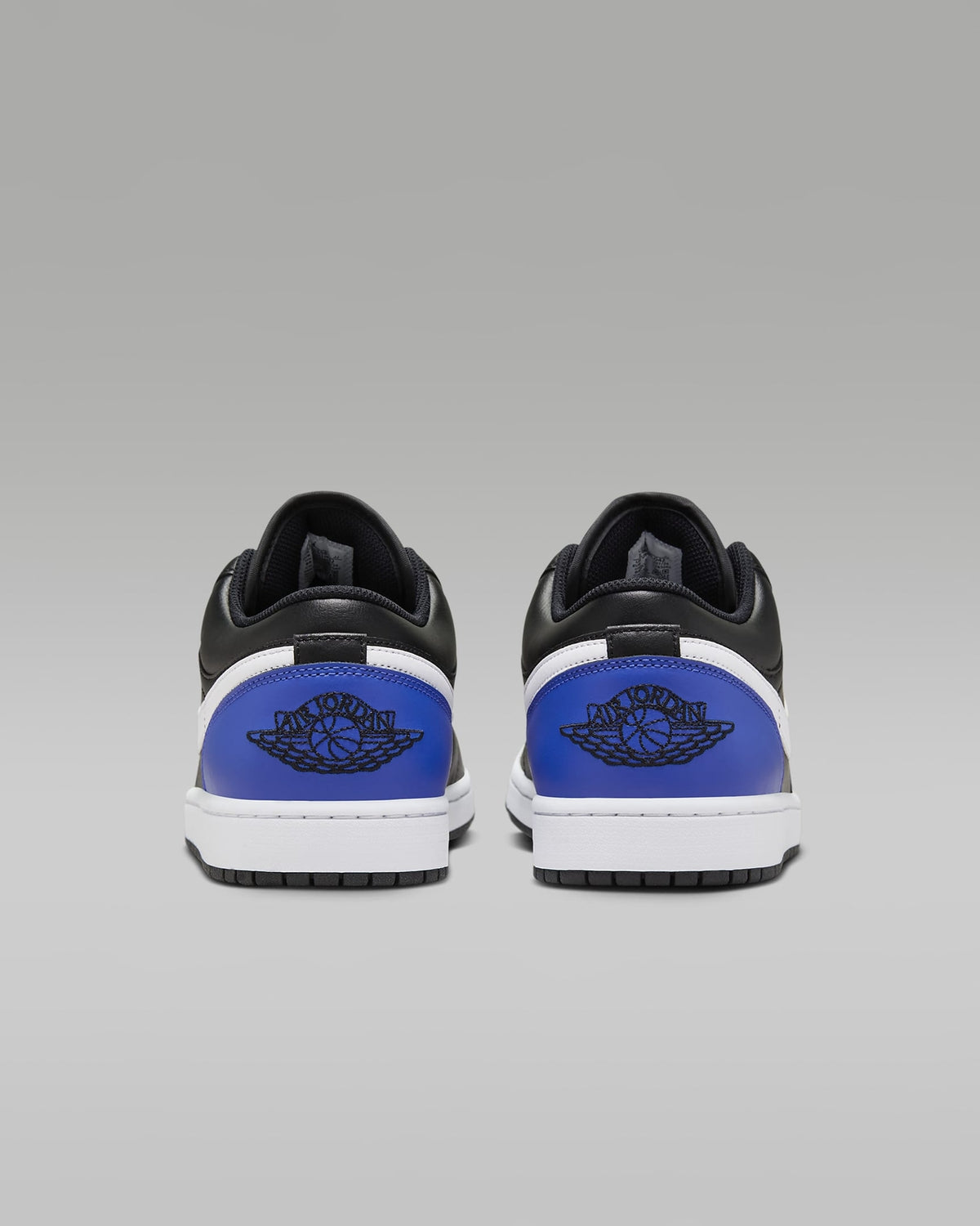 553558-042 Nike Air Jordan 1 Low Black Game Royal White (Men's)