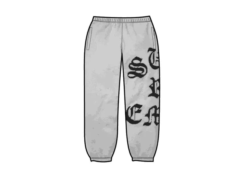 Supreme Cut Out Sweatpant "Heather Grey"