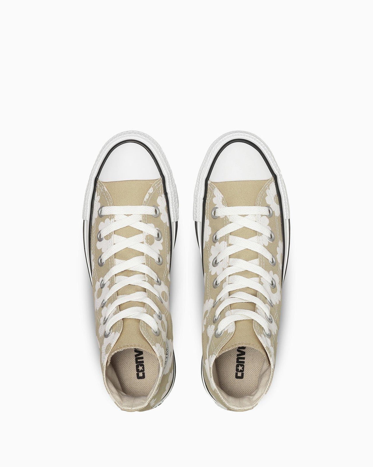 31318121 Converse All Star Flowerprint Hi Butter YellowWhite (Women's)