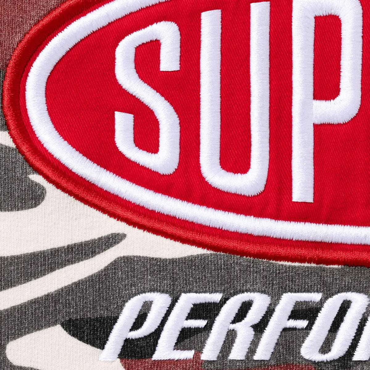 Supreme Performance Zip Up Hooded Sweatshirt Red Camo