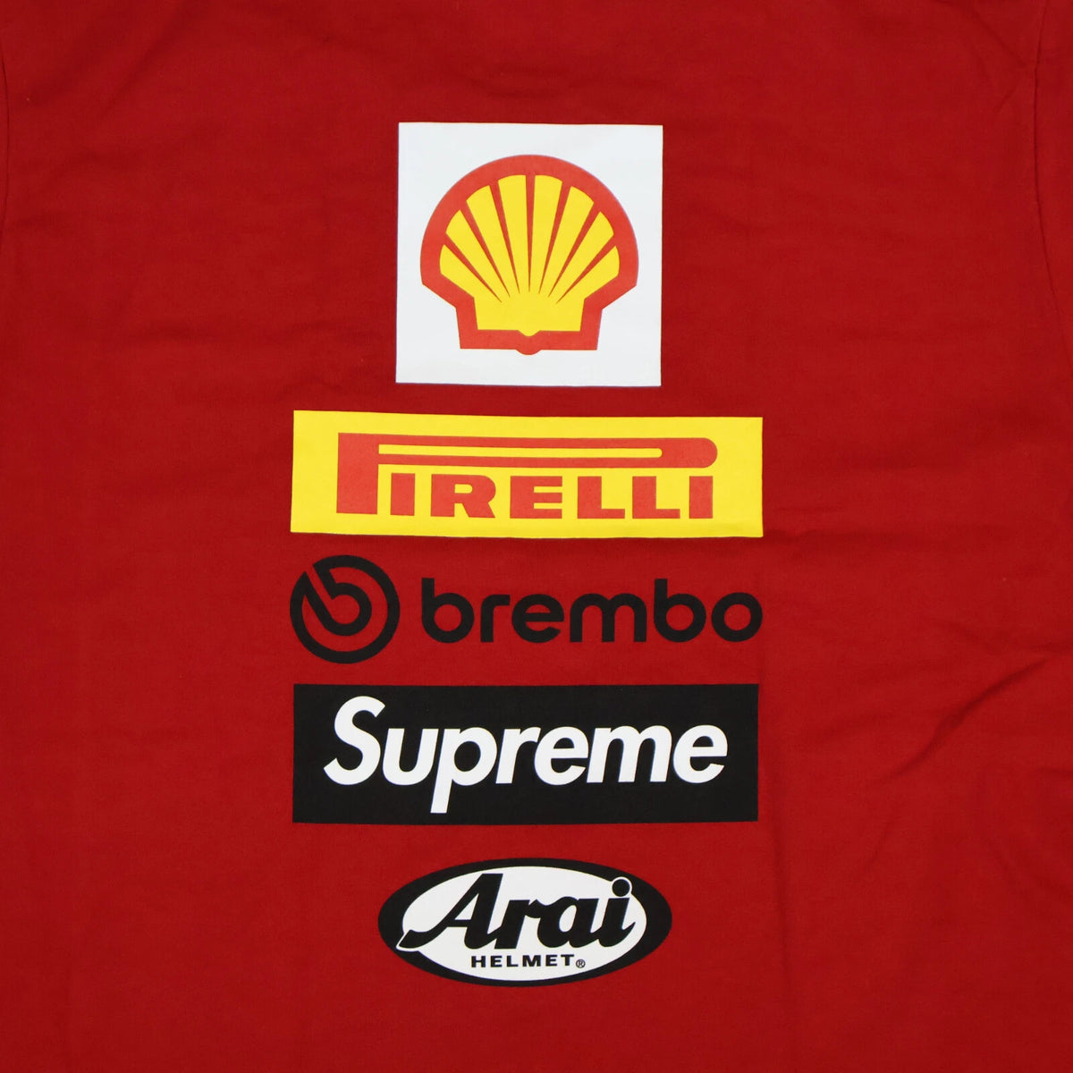 Supreme Ducati Logos Tee Red